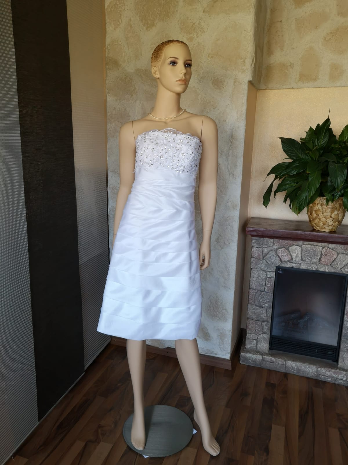 Brautkleider kurz: Brautkleid kurz eng Gr.36